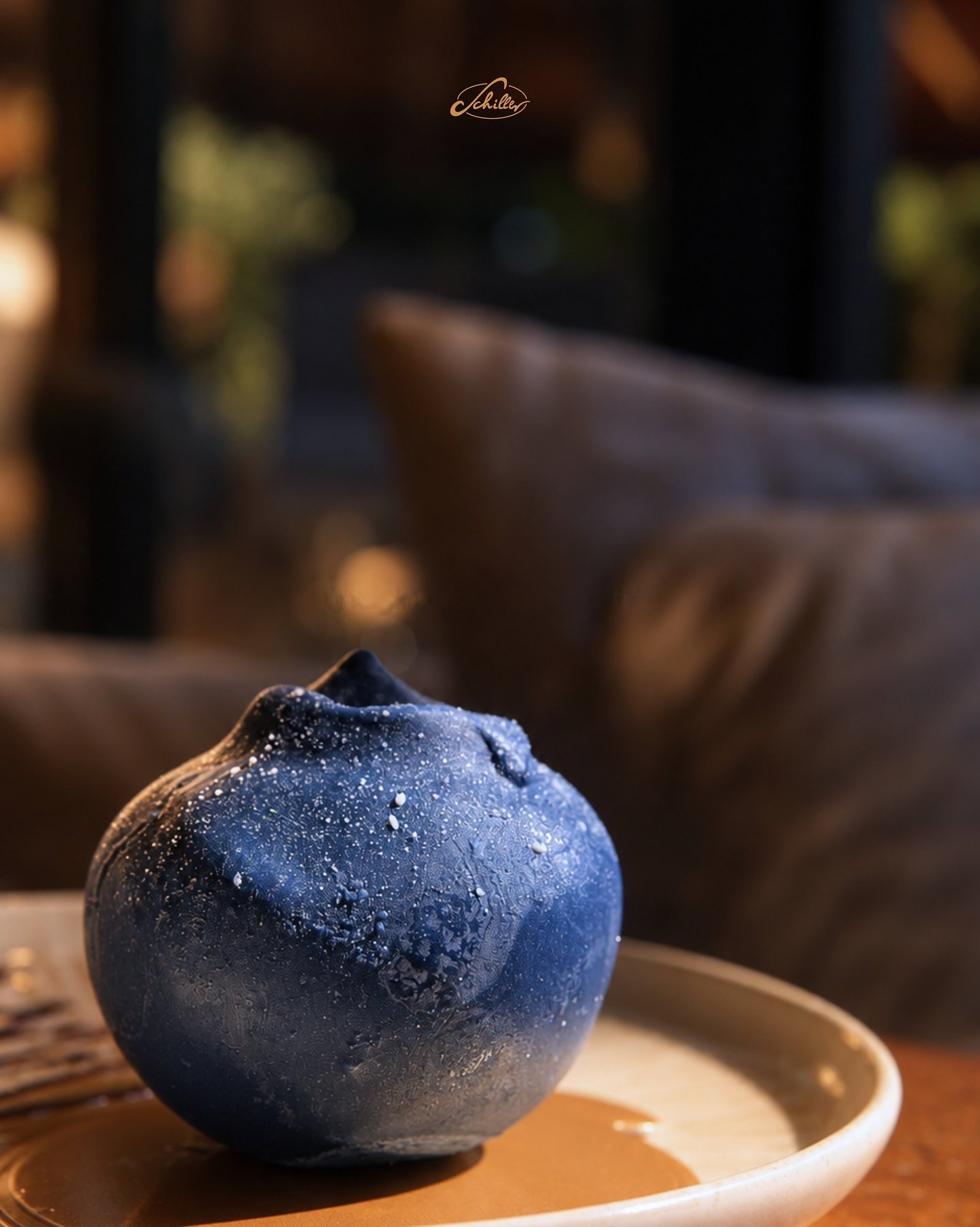 Blaubeer-Dessert in Fruchtform